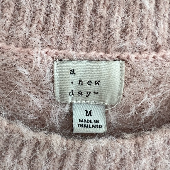 A New Day Fuzzy Light Pink Sweater - Picture 9 of 11